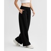 GYS Womens Black Sweatpants, Baggy Lounge Pants, Wide Leg Workout Pants(Black)