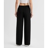 GYS Womens Black Sweatpants, Baggy Lounge Pants, Wide Leg Workout Pants(Black)