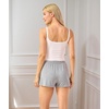 GYS Women’s Pajama Bottoms Soft and Comfy Bamboo-derived Viscose Drawstring Pajama Shorts(Heather Grey)