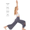 GYS Women’s Wide Leg Pajama Pants with Pockets Soft Yoga Palazzo Pants Lounge Trousers Sweatpants with Casual Split(Dark Grey)
