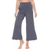 GYS Women’s Wide Leg Pajama Pants with Pockets Soft Yoga Palazzo Pants Lounge Trousers Sweatpants with Casual Split(Dark Grey)
