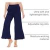 GYS Women’s Wide Leg Pajama Pants with Pockets Soft Yoga Palazzo Pants Lounge Trousers Sweatpants with Casual Split(Navy)