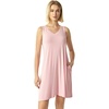 GYS Women’s Bamboo Viscose Tank Nightgown Sleep Dress(V Neck-pink)