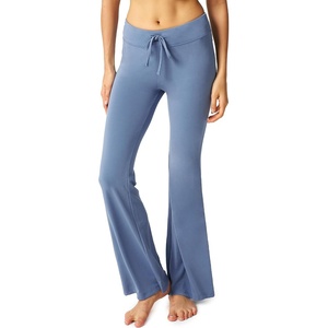GYS Flare Leggings for Women Soft Stretchy Modal Workout Bootcut Yoga Pants(Blue)