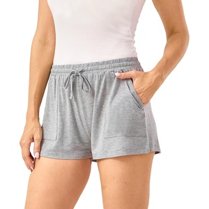 GYS Women’s Pajama Bottoms Soft and Comfy Bamboo-derived Viscose Drawstring Pajama Shorts(Heather Grey)